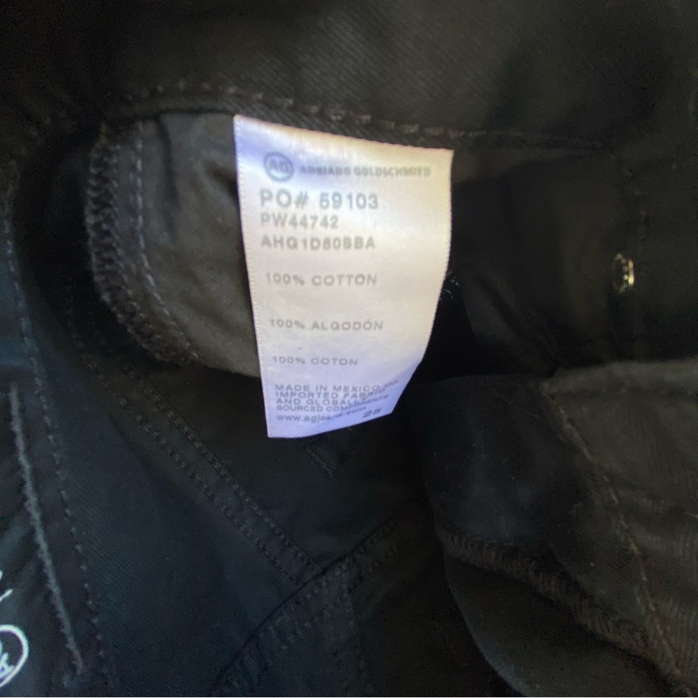 NWOT AG Kora Wide Leg Jeans size 25 0 Black new - Picture 12 of 12